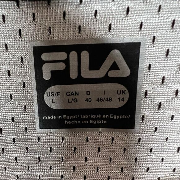 FILA MICHELLE CROPPED MESH TEE shirt jersey size large - Picture 10 of 14